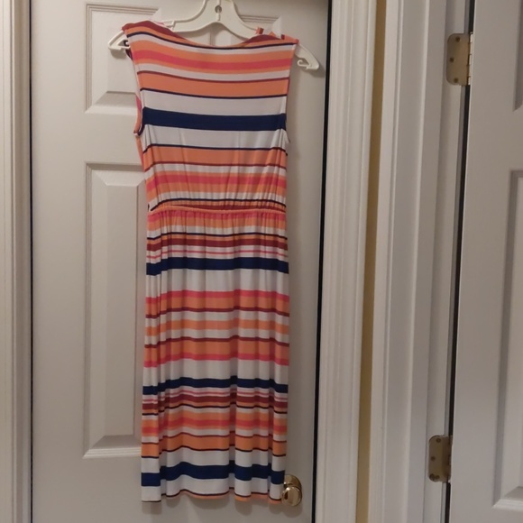 Orange Multi striped dress - Picture 2 of 2